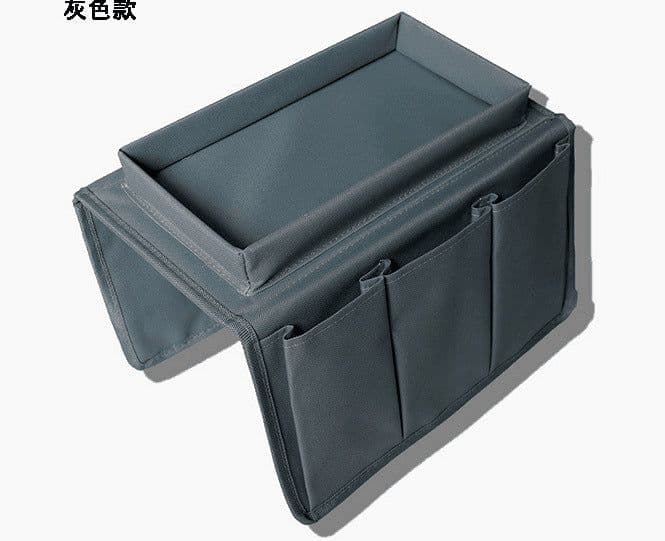 image-New lazy sofa armrest storage bag, foldable Oxford cloth 4 grid storage bag factory direct sales