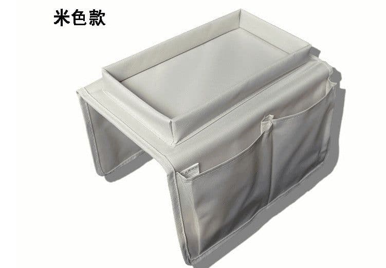 image-New lazy sofa armrest storage bag, foldable Oxford cloth 4 grid storage bag factory direct sales