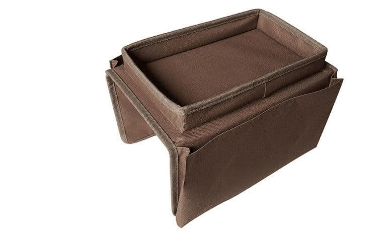 image-New lazy sofa armrest storage bag, foldable Oxford cloth 4 grid storage bag factory direct sales