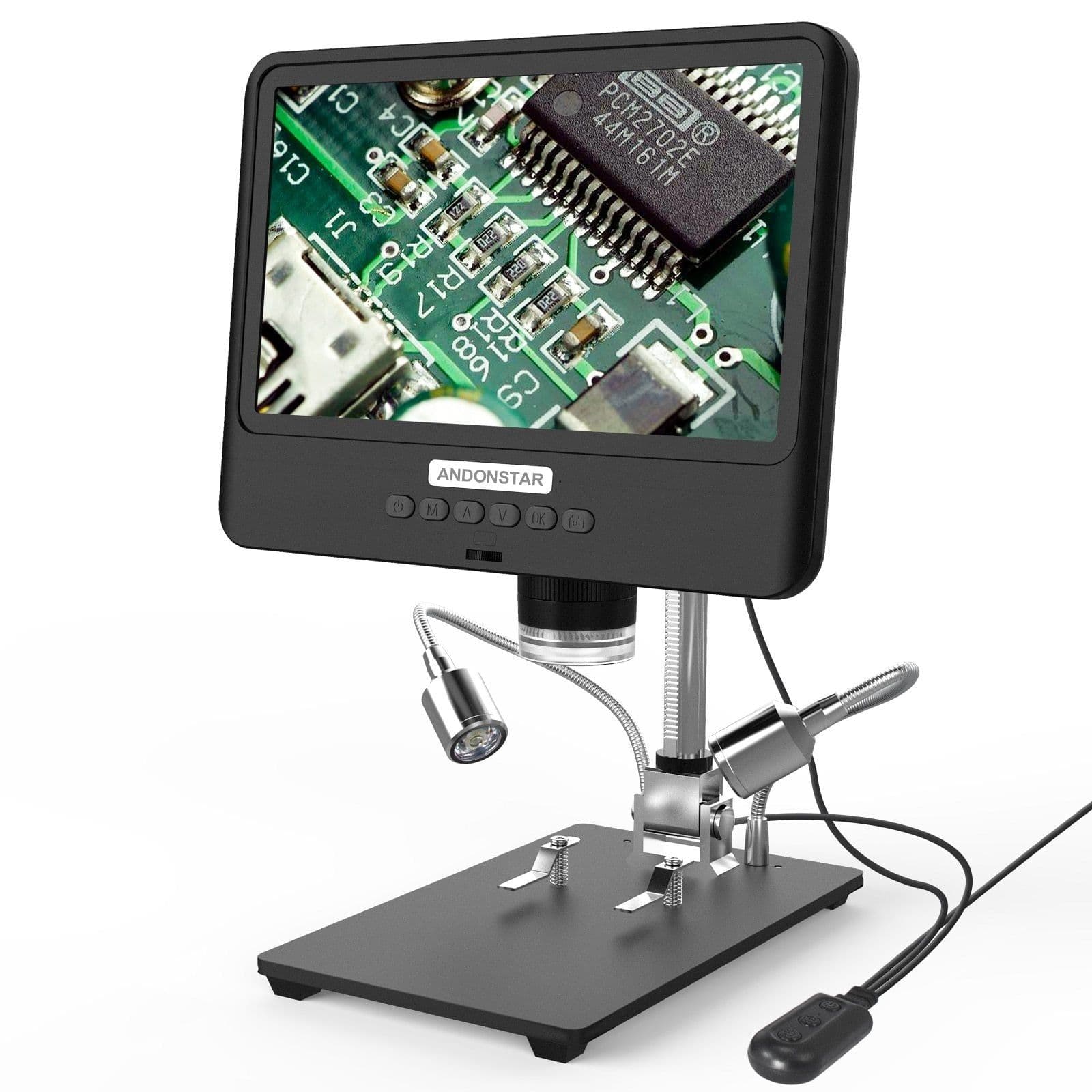 image-Andonstar AD208S 8.5 Inch LCD 5X-1200X Digital Microscope 1280*800