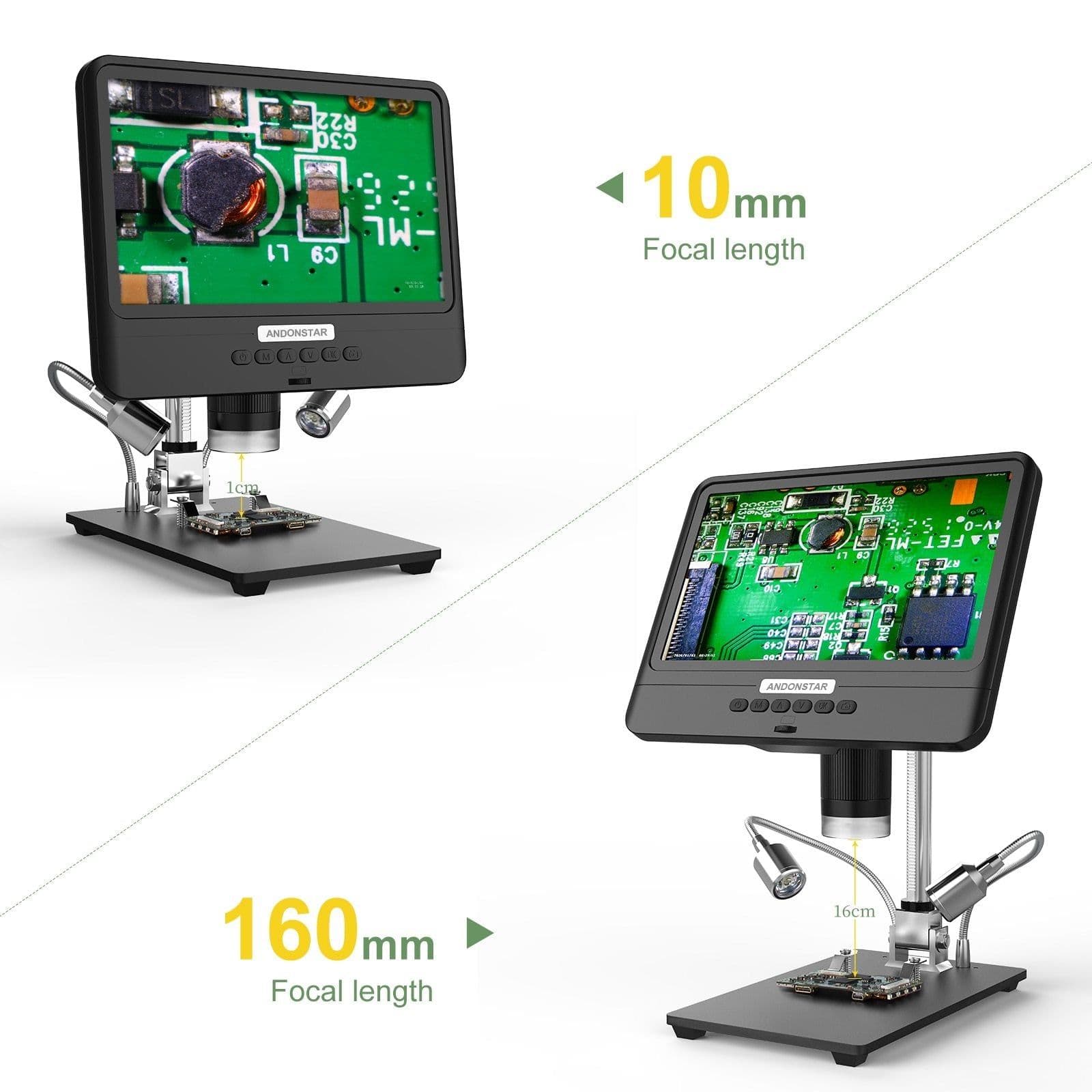 image-Andonstar AD208S 8.5 Inch LCD 5X-1200X Digital Microscope 1280*800