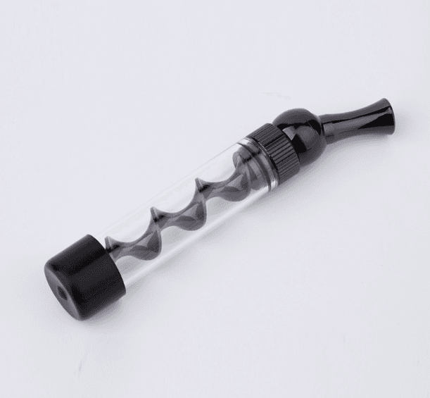 image-Direct supply dry burning universal mouth spiral atomizer t5 mini glass twisty blunt dry herb