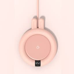 image-Sanhuo creative 55 degrees constant temperature touch three-speed timing heating coaster milk warmer ceramic cup warm water coaster