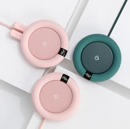 image-Sanhuo creative 55 degrees constant temperature touch three-speed timing heating coaster milk warmer ceramic cup warm water coaster