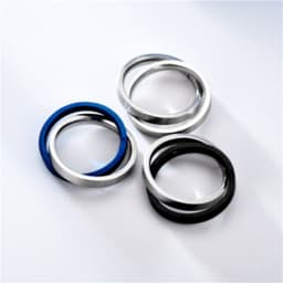 image-Cross-Border Decompression Double Ring Rotatable Ring European and American Niche Stainless Steel Couple Ring Popular Ornament Wholesale