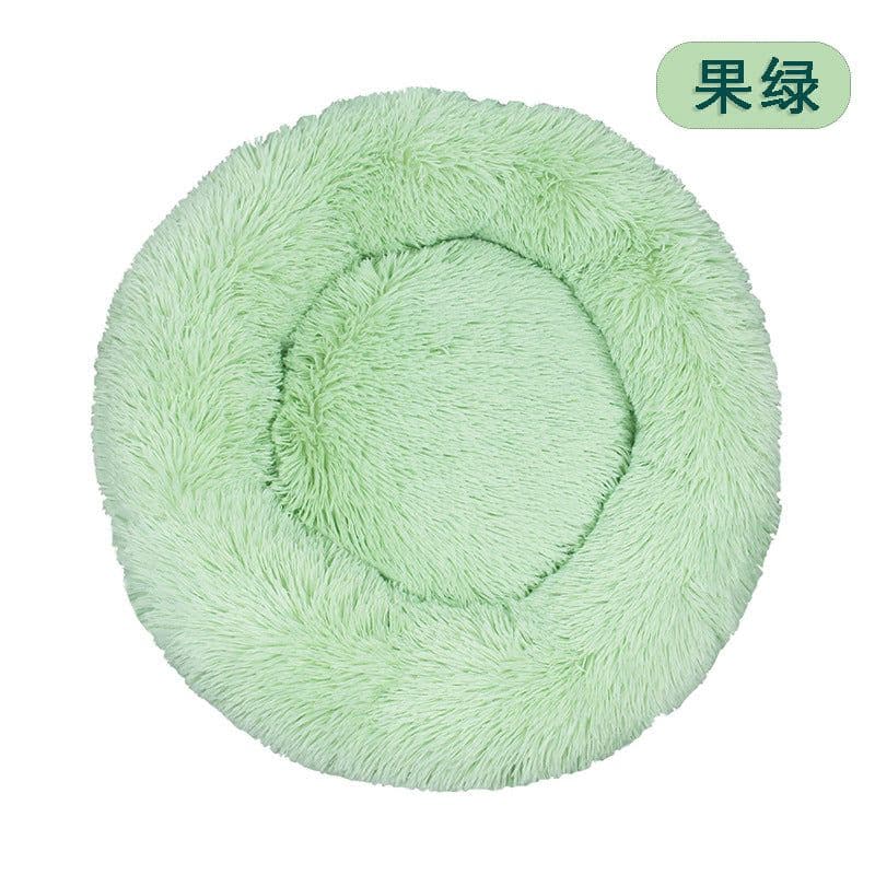 image-Factory direct cat litter kennel plush round dog bed warm pad pet litter dog pad supplies wholesale