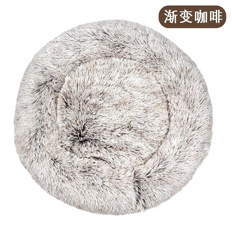 image-Factory direct cat litter kennel plush round dog bed warm pad pet litter dog pad supplies wholesale