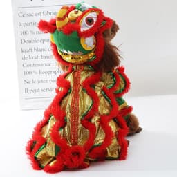 image-Net celebrity vibrato with the same style of dog lion dance costume festive costume pet funny and funny transformed into lion head clothes