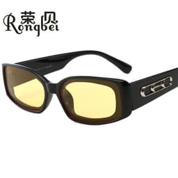 image-Personalized new small frame sunglasses, European and American atmosphere, cool trend, street shooting, plastic frame glasses sunglasses 6920