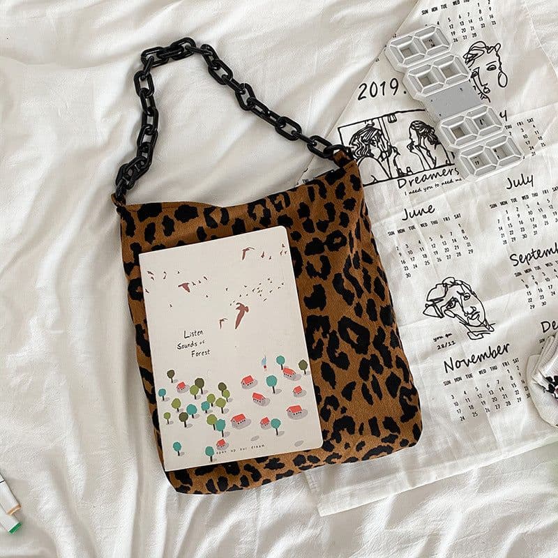 image-New Japan and South Korea corduroy bag environmental protection art shopping bag women's shoulder zipper cloth bag cross-border e-commerce explosion