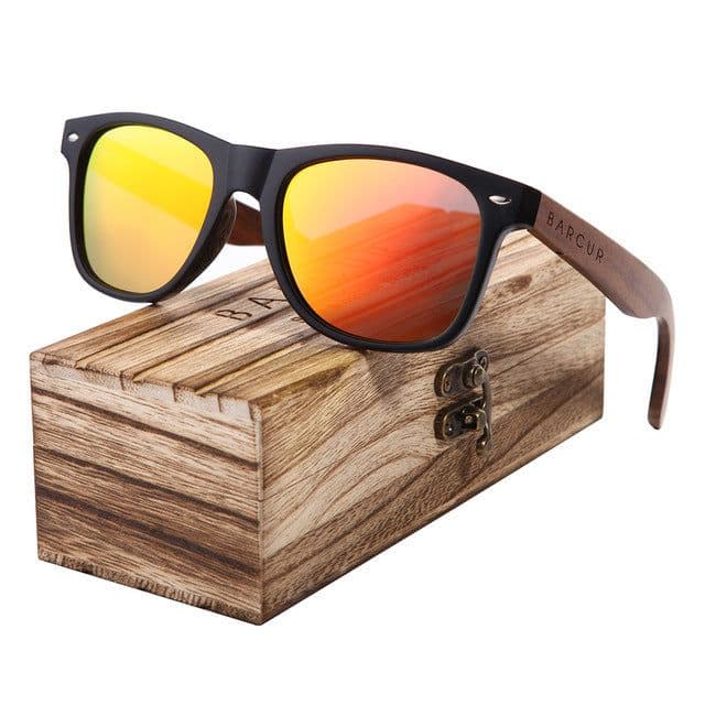 image-Sunlasses Wood Polarized Sun lasses for Men Wooden women