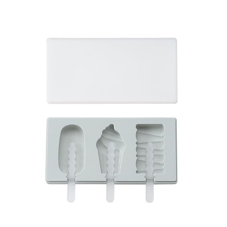 image-Spot Siamese Ice Cream Mold with Cover Silicone Ice Cream Stick Ice Mold Homemade DIY DIY Ice Cream Mould