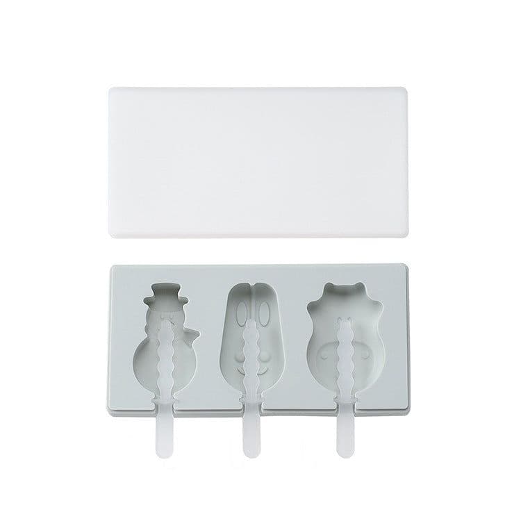 image-Spot Siamese Ice Cream Mold with Cover Silicone Ice Cream Stick Ice Mold Homemade DIY DIY Ice Cream Mould