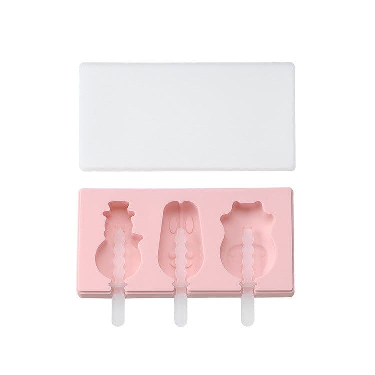 image-Spot Siamese Ice Cream Mold with Cover Silicone Ice Cream Stick Ice Mold Homemade DIY DIY Ice Cream Mould