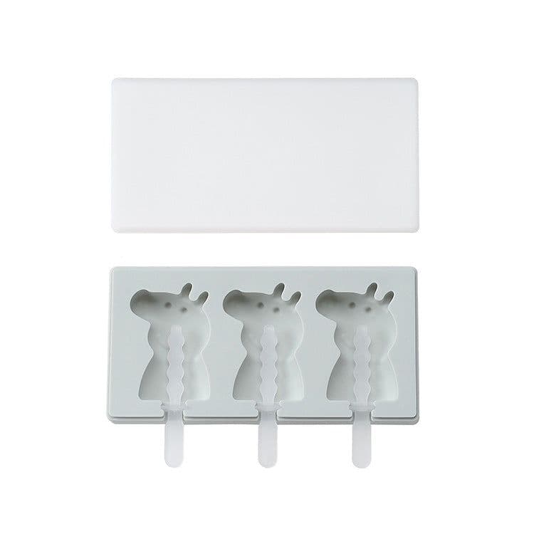 image-Spot Siamese Ice Cream Mold with Cover Silicone Ice Cream Stick Ice Mold Homemade DIY DIY Ice Cream Mould
