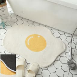 image-Cartoon Carpet Poached Egg Children's Floor Mat Door Mat Bathroom Toilet Egg Cross-border Amazon Home Doorway