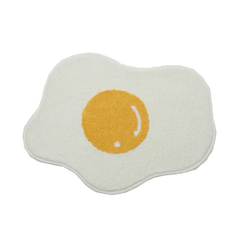 image-Cartoon Carpet Poached Egg Children's Floor Mat Door Mat Bathroom Toilet Egg Cross-border Amazon Home Doorway