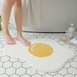 image-Cartoon Carpet Poached Egg Children's Floor Mat Door Mat Bathroom Toilet Egg Cross-border Amazon Home Doorway