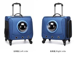 image-Manufacturers wholesale 18-inch universal wheel portable pet travel case, universal pet case for cats and dogs, pet trolley case