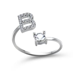 image-Cross-border explosive ring jewelry creative ladies ring adjustable opening ring 26 letter ring wholesale