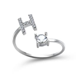 image-Cross-border explosive ring jewelry creative ladies ring adjustable opening ring 26 letter ring wholesale