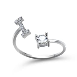image-Cross-border explosive ring jewelry creative ladies ring adjustable opening ring 26 letter ring wholesale
