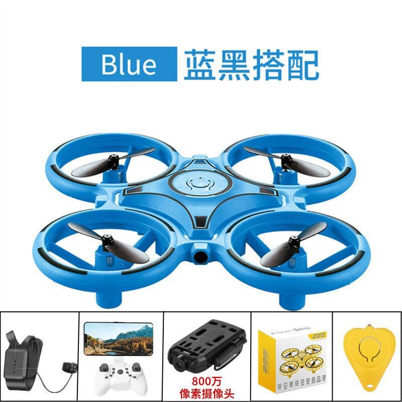 image-Aerial Douyin Net Red UFO Fall-resistant Watch Gesture Sensing Four-axis Remote Control Aircraft Drone Helicopter