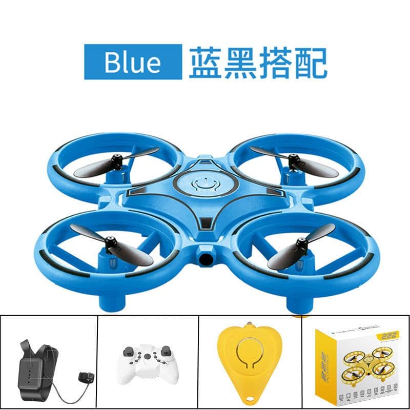 image-Aerial Douyin Net Red UFO Fall-resistant Watch Gesture Sensing Four-axis Remote Control Aircraft Drone Helicopter