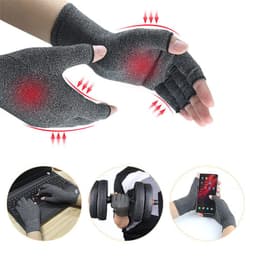 image-1 Pair Compression Arthritis Gloves Premium Arthritic Joint Pain Relief Hand Gloves Therapy Open Fingers Compression Gloves