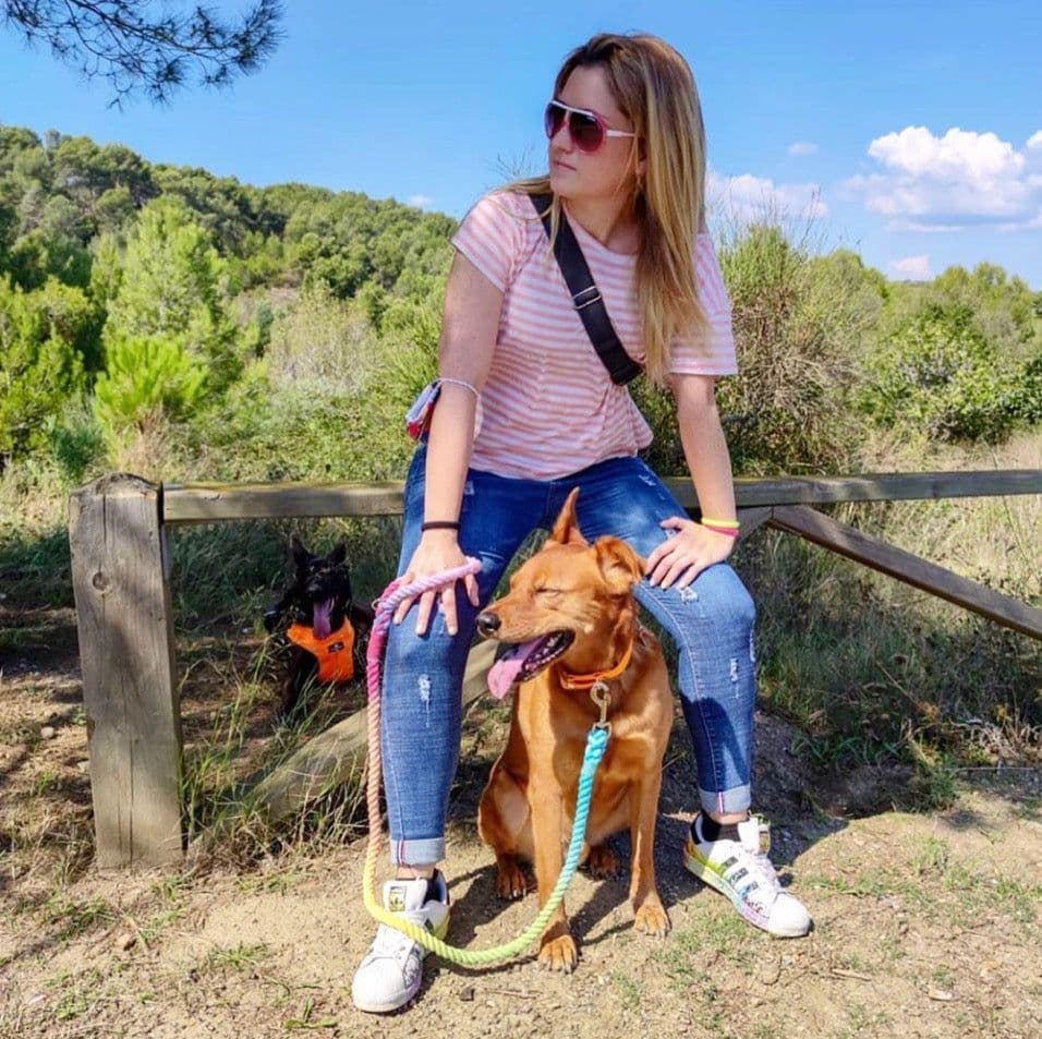 image-ROPE LEASH - OMBRE CORAL