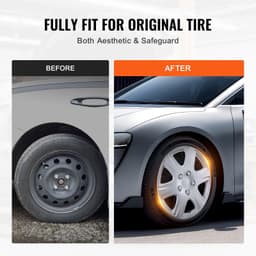 image-VEVOR Wheel Rim Cover Hubcaps, 15 in Diameter, Sturdy & Durable Scratch-Resistant Hubcap with Snap & Valve Nozzle Hole, ABS & PC Hubcap with High Rigidity & Less Wind Drag, Fits for All Weather Use