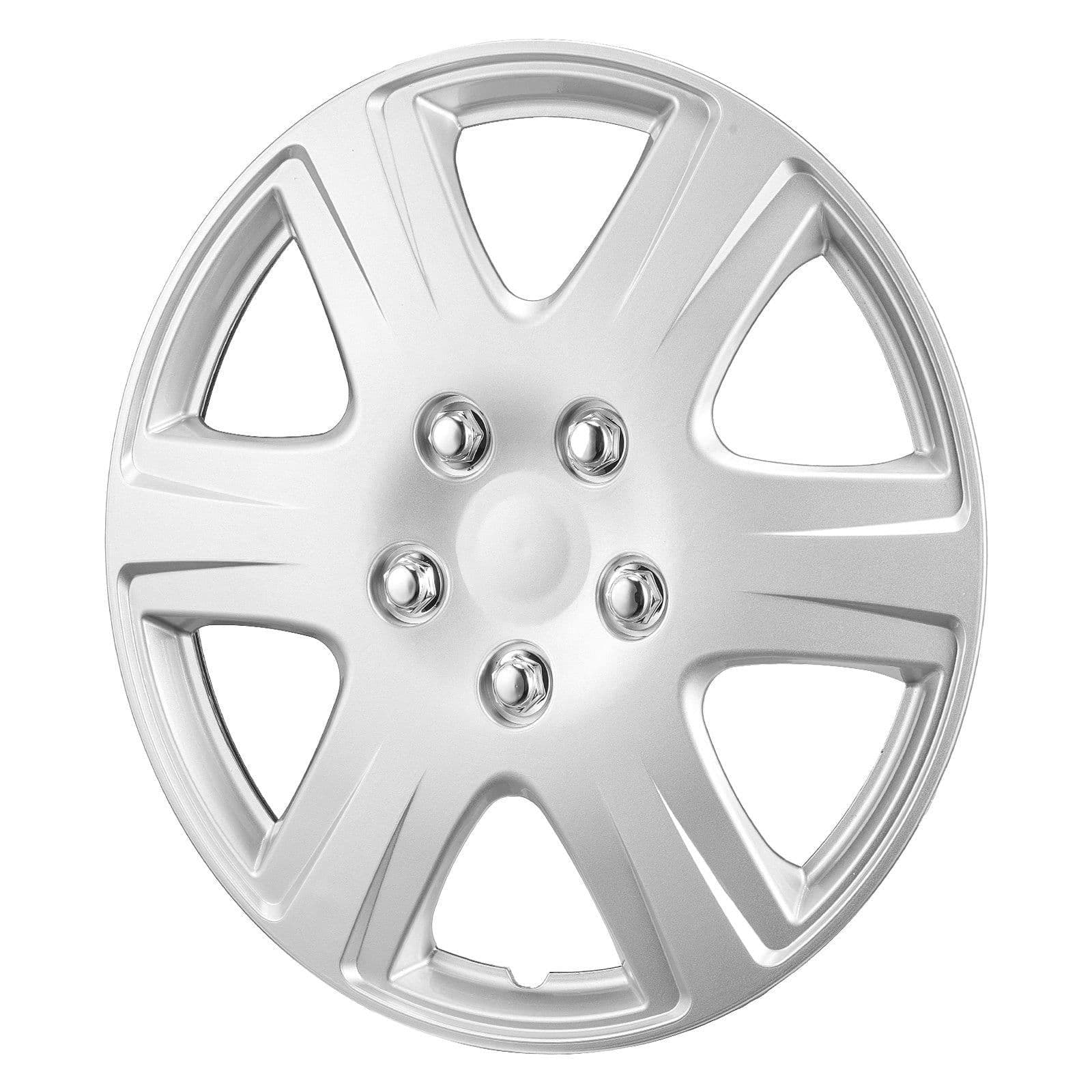 image-VEVOR Wheel Rim Cover Hubcaps, 15 in Diameter, Sturdy & Durable Scratch-Resistant Hubcap with Snap & Valve Nozzle Hole, ABS & PC Hubcap with High Rigidity & Less Wind Drag, Fits for All Weather Use