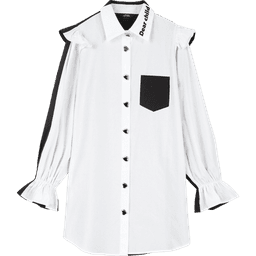image-Harajuku Cartoon Print High Waist Casual Shirt Dresses Women Spring