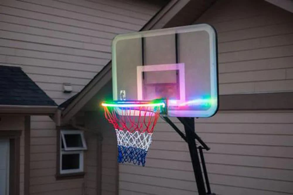 image-Private mode basketball frame light LED light bar creative product outdoor induction basketball light induction color changing basketball light
