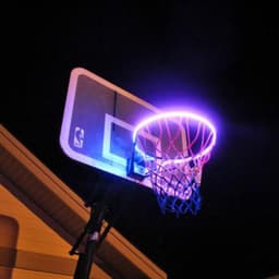 image-Private mode basketball frame light LED light bar creative product outdoor induction basketball light induction color changing basketball light