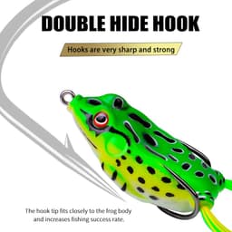 image-New Lei Frog Luya Fake Bait Simulation Fake Bait Soft Bait Luya Blackfish Bait Factory Wholesale
