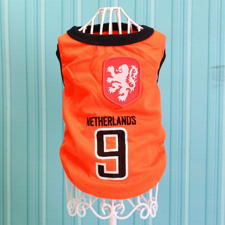 image-Factory direct sales dog World Cup football cup spring and summer dog vest Teddy Golden Retriever Satsuma clothes