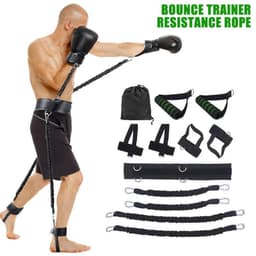 image-100 pounds 140 pounds jump boxing agility training fitness exercise bounce trainer pull rope elastic resistance band