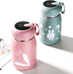 image-Explosive Smart Vacuum Stainless Steel Portable Pot-bellied Insulation Gift Cup Creative Couple Cartoon Children Cup