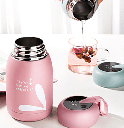 image-Explosive Smart Vacuum Stainless Steel Portable Pot-bellied Insulation Gift Cup Creative Couple Cartoon Children Cup
