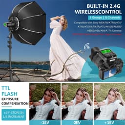 image-VISION2 200Ws 2.4G TTL Flash Strobe For Sony DSLR Cameras,1/8000 HSS