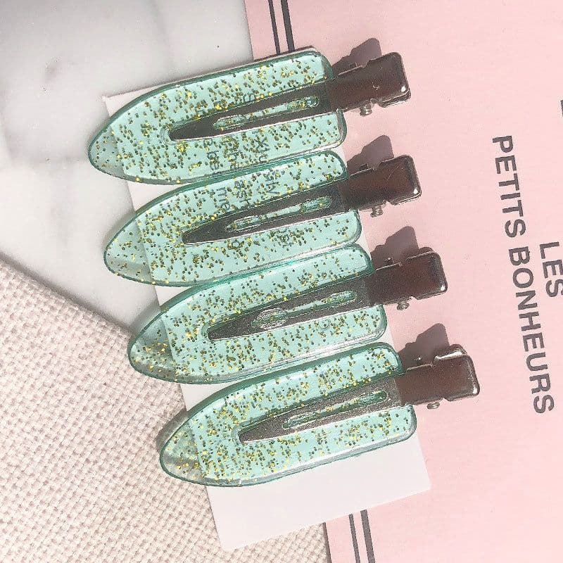 image-Basic Practical 4 Pack Hairdressing Makeup Seamless Clip Liu Hai Clip Headdress Duckbill Clip Hairpin Broken Hair Clip Hair Accessories
