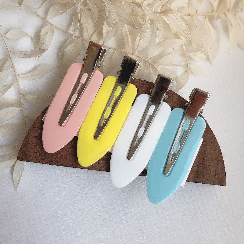 image-Basic Practical 4 Pack Hairdressing Makeup Seamless Clip Liu Hai Clip Headdress Duckbill Clip Hairpin Broken Hair Clip Hair Accessories