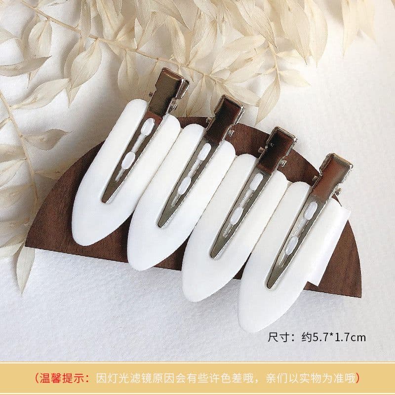 image-Basic Practical 4 Pack Hairdressing Makeup Seamless Clip Liu Hai Clip Headdress Duckbill Clip Hairpin Broken Hair Clip Hair Accessories