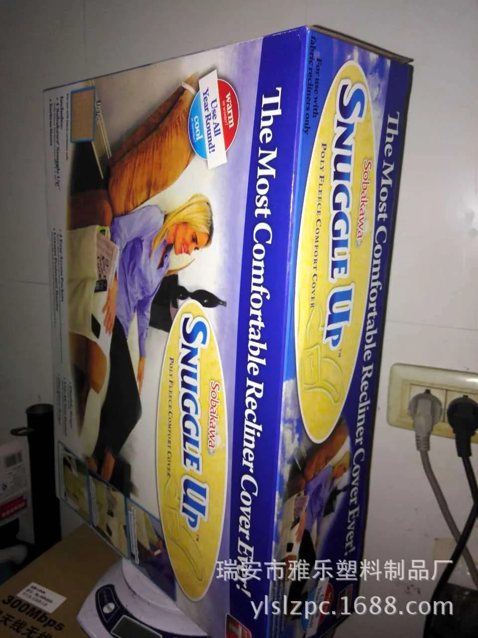 image-TV new product Sobakawa SUNGGLE sofa blanket lazy sofa cushion lamb wool vacuum packaging