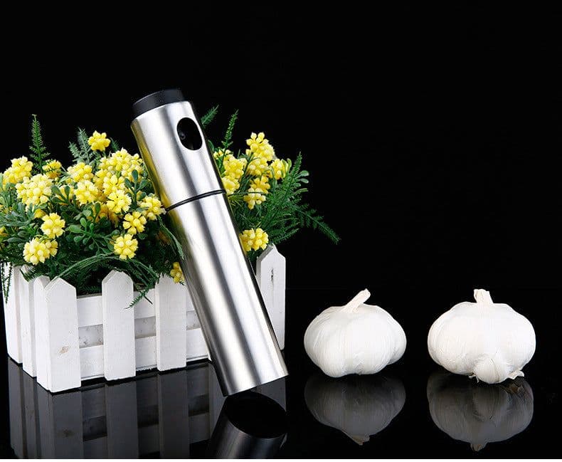image-Stainless steel spray bottle, spray type oil bottle, vinegar spray bottle, stainless steel spray bottle, seasoning bottle kitchen wholesale