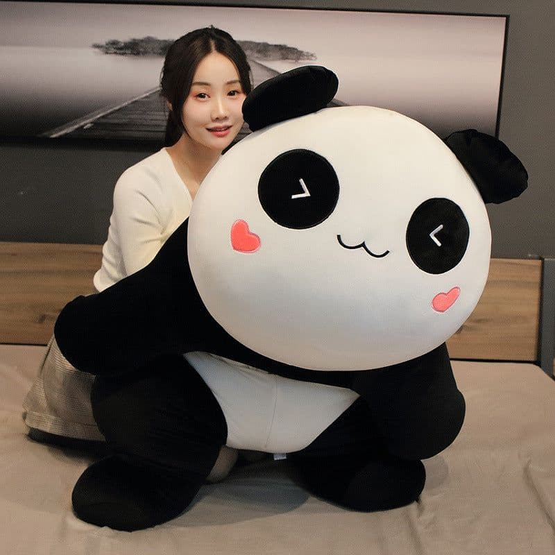 image-Cute and adorable pet panda giant panda plush doll large national treasure panda pillow for girlfriend Valentine's Day doll
