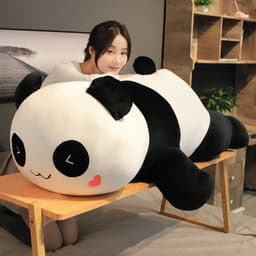 image-Cute and adorable pet panda giant panda plush doll large national treasure panda pillow for girlfriend Valentine's Day doll