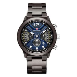 image-Overseas exclusively for Kunhuang new men's watch multi-function chronograph fashion sports quartz wood watch woodwatch