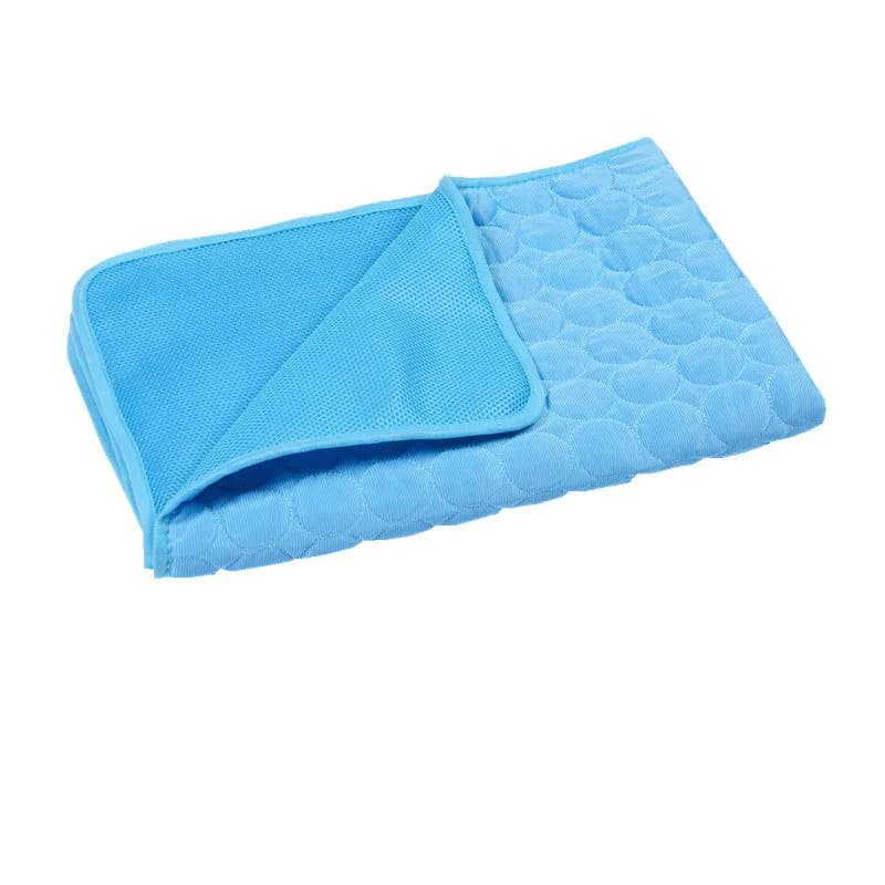 image-Summer pet cold mat cold feeling ice silk cooling mat dog cat mat household car pet sofa cushion supplies